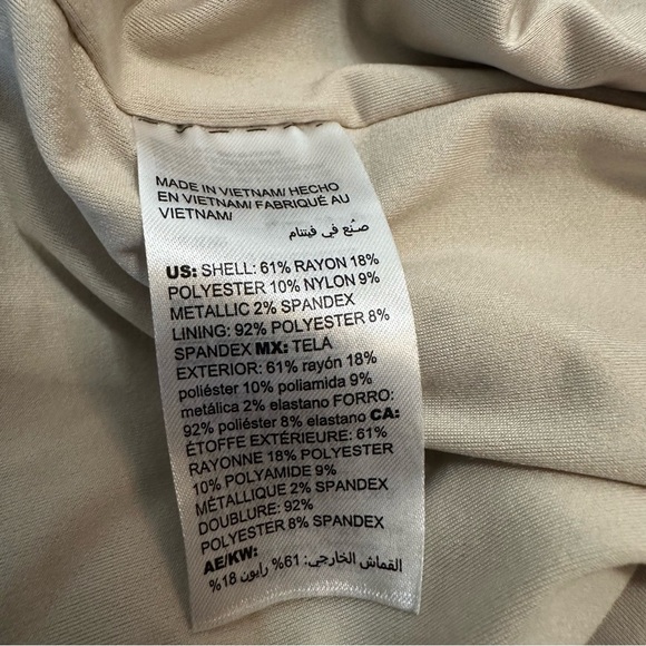 White House Black Market Metallic Shimmer Knit Dress Gray Silver Small - Picture 7 of 16